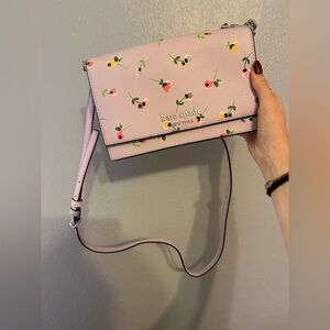 Kate Spade Lavender Floral Crossbody Bag